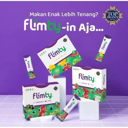 FLIMTY Fiber 1box 16 sachet Detox Diet Slimming BPOM HALAL (SG)