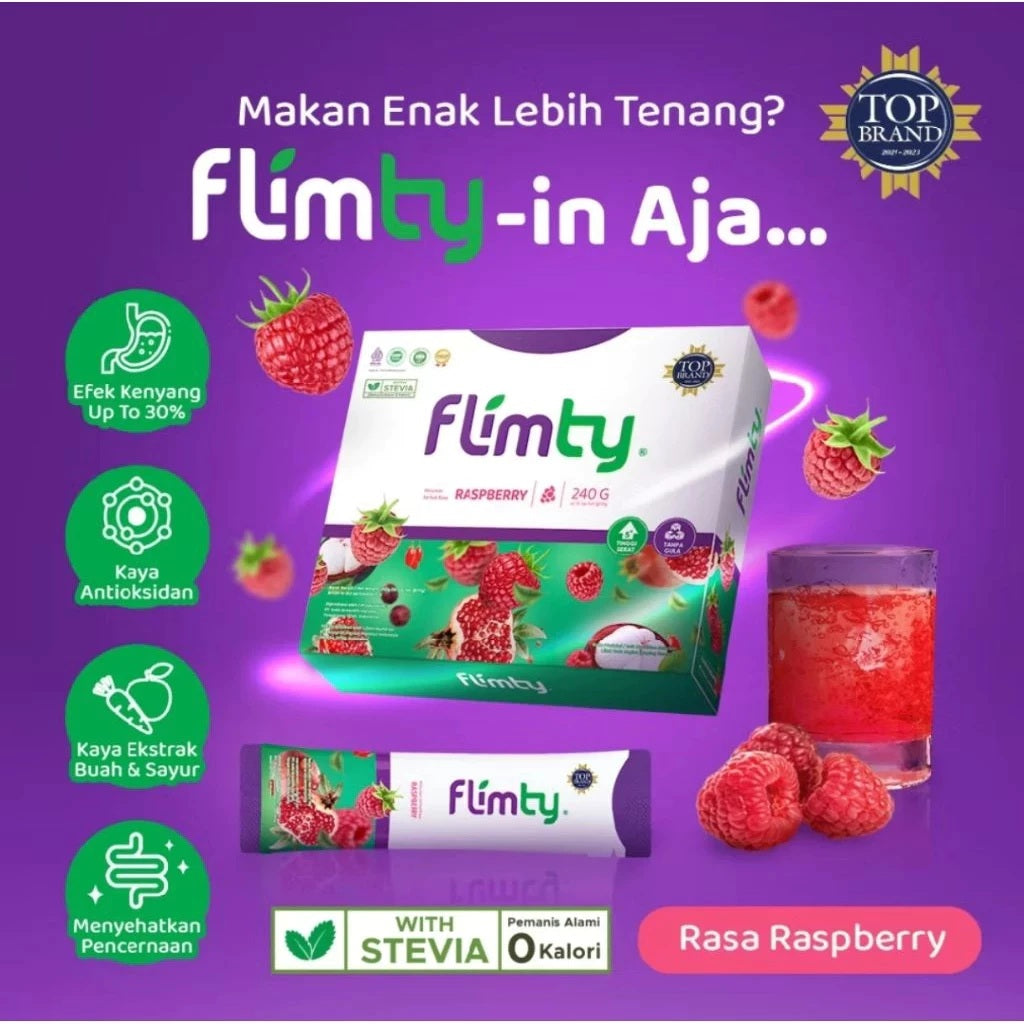 FLIMTY Fiber 1box 16 sachet Detox Diet Slimming BPOM HALAL (SG)