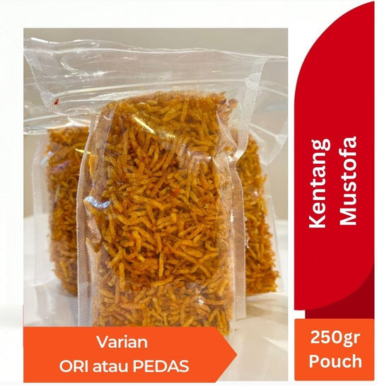 Kentang Mustofa Pouch 250GR Kriuk Gurih Renyah Enak Sedap (SG)