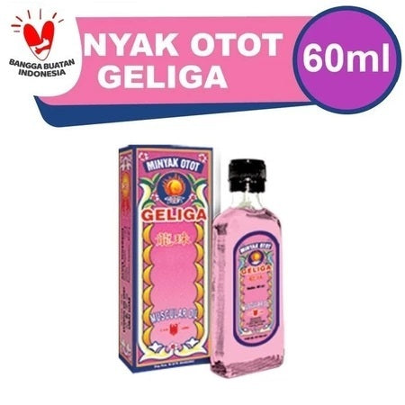 Minyak otot GELIGA / geliga cair / minyak urut geliga 30ml 60ml (SG)