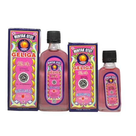 Minyak otot GELIGA / geliga cair / minyak urut geliga 30ml 60ml (SG)
