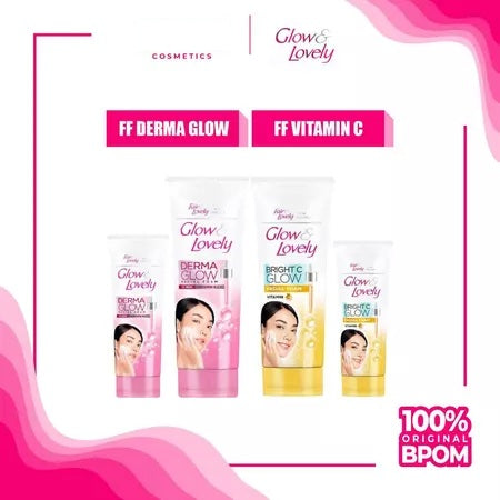 GLOW & LOVELY Gel Cleanser Glass Series 75gr | Facial Wash/Facial Foam 100gr & 50gr (SG)