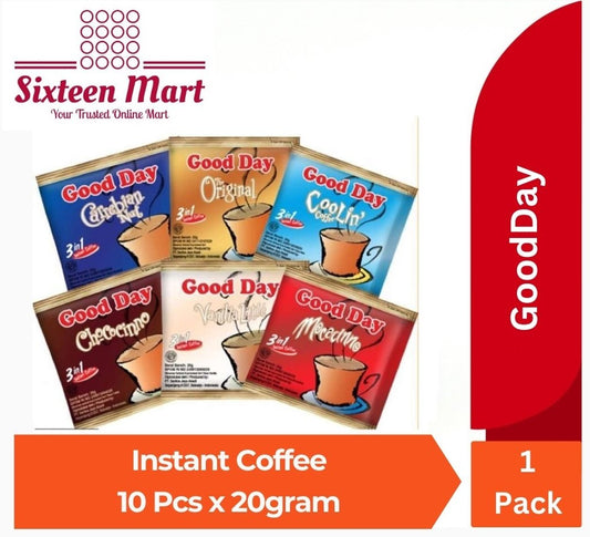 GoodDay Assorted 3 In 1 Instant Coffee 20g x 10 sachets (SG)