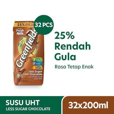 Greenfields Susu UHT 200ml Full Cream, Chocolate, Strawberry BUNDLE 1 CTN (SG)