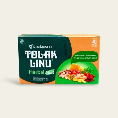 Tolak Linu, SidoMuncul, 5 x 15ml per box - Obat Herbal - Pegal Linu Nyeri Sendi (SG)