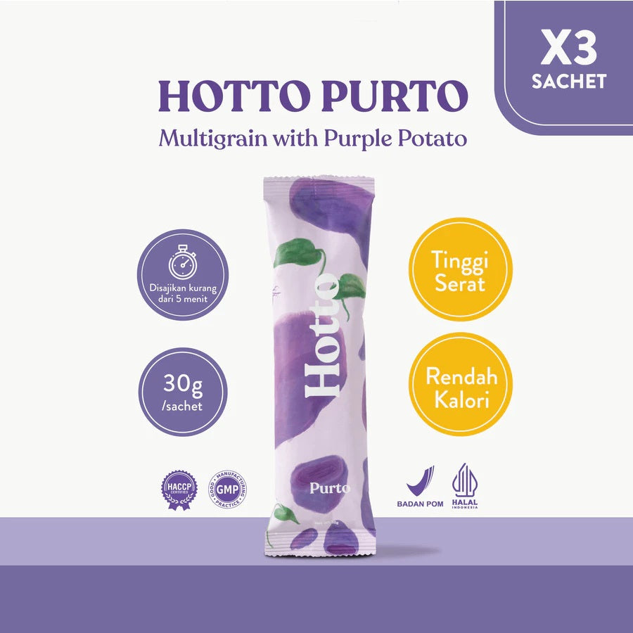 HOTTO Purto box 16 sachet & HOTTO Mame box 12 sachet Multigrain Superfood (SG)