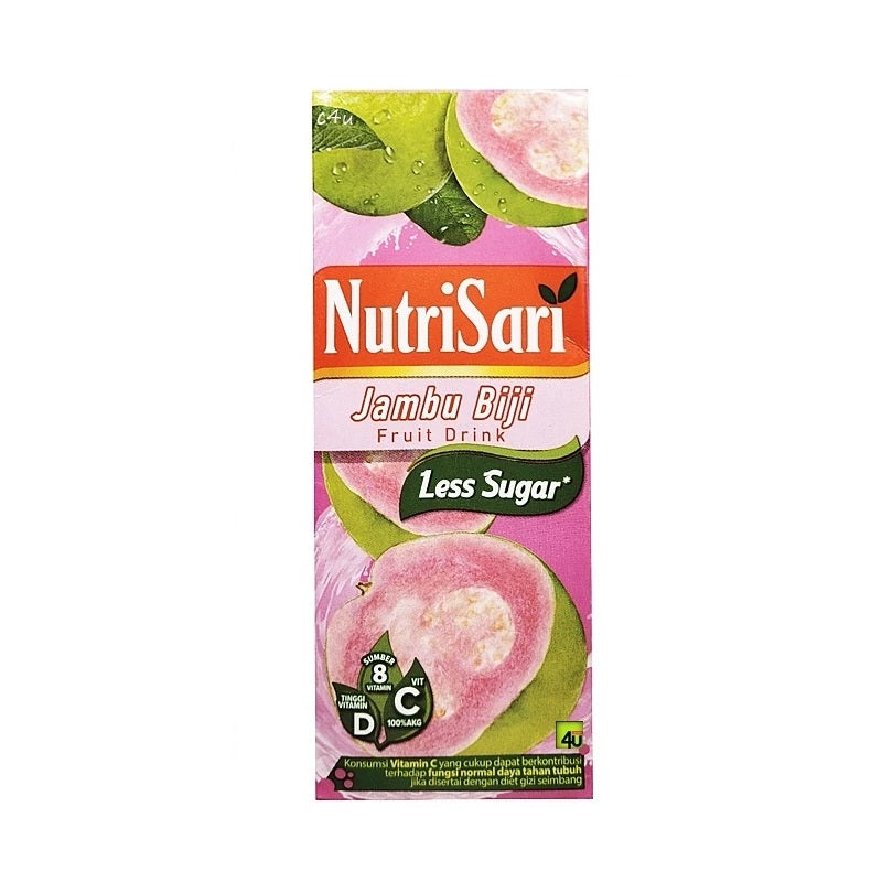NUTRISARI Less Sugar Fruit Jus Drink Tetrapack Bundle CTN 24PCSX200ML (SG)
