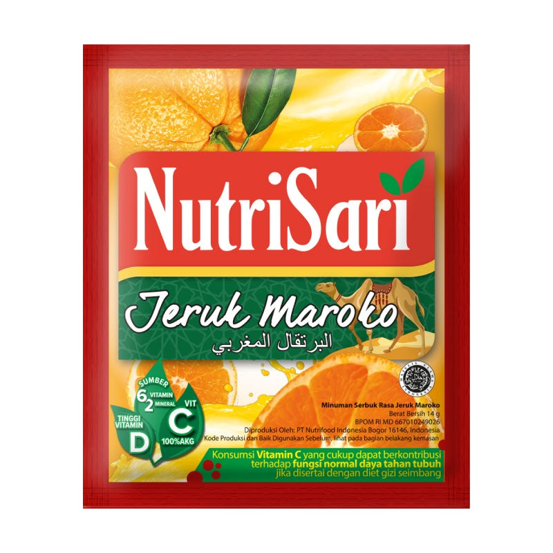 NutriSari Drink Sachet - Minuman Buah Vitamin C Vitamin D 10pcs AVAILABLE ALL VARIAN (SG)