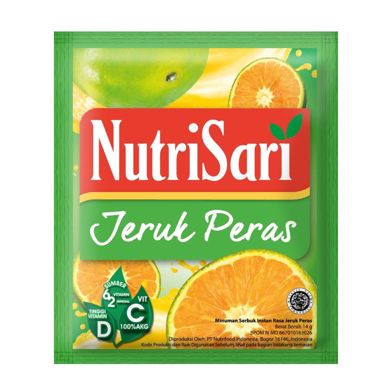 NutriSari Drink Sachet - Minuman Buah Vitamin C Vitamin D 10pcs AVAILABLE ALL VARIAN (SG)