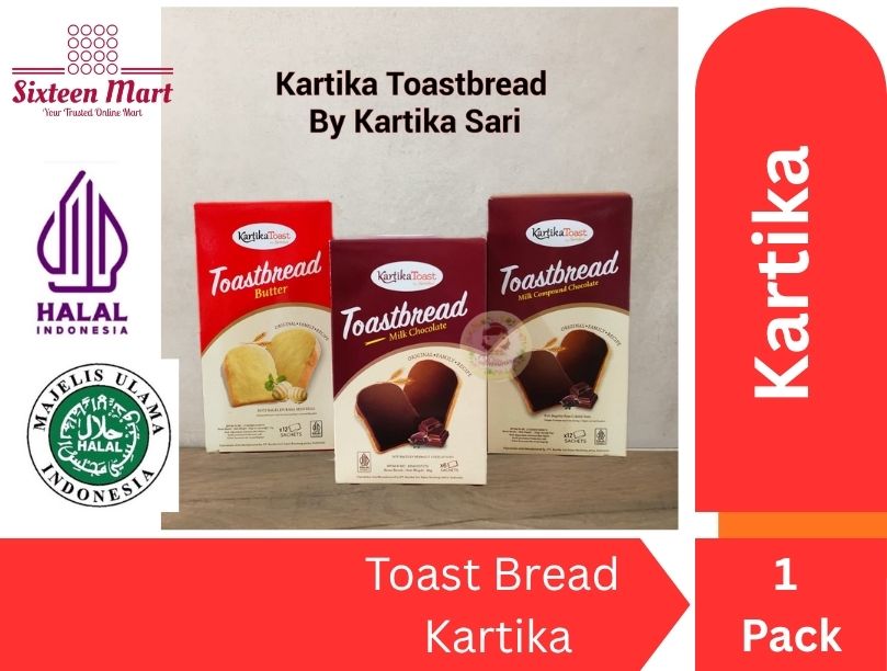 Kartika Toast Bread Milk Compund Chocolate OR Creamy Butter (SG)