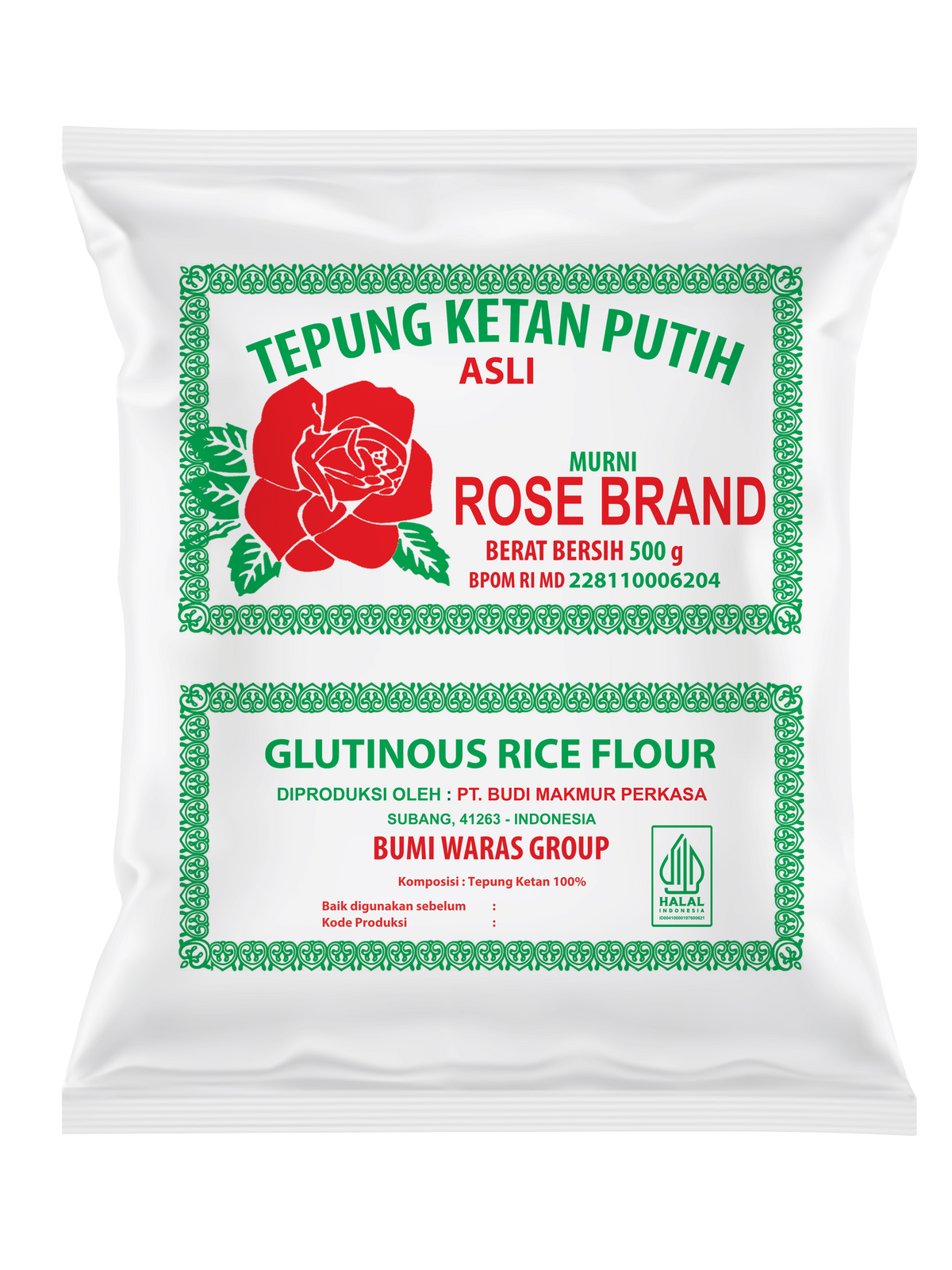 ROSE BRAND Tepung Tapioca - Ketan Putih - Glutinous Rice - HALAL (SG)