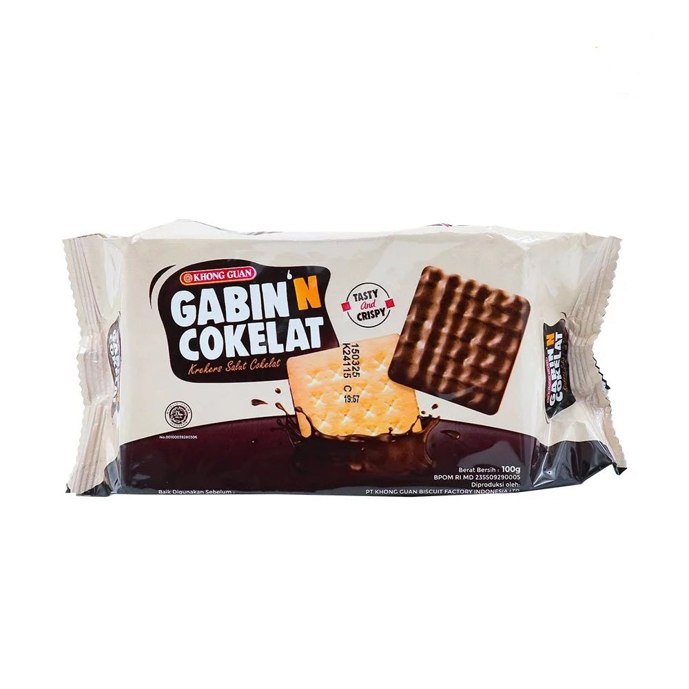 Khong Guan Cream Crackers | Gabin Choco | Malkist Abon Sapi, Salut Cokelat, Krekers Sayur, Rasa Kelapa, Seaweed Rumput Laut 135gr (SG)