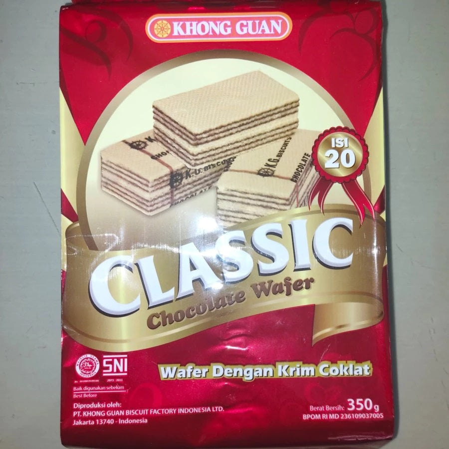 KHONG GUAN CLASSIC CHOCOLATE WAFER  350 GR (SG)