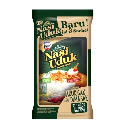 KOBE Bumbu Instan tinggal Aduk isi 3 sachet Rendang Nasi Kuning Nasi Uduk (SG)