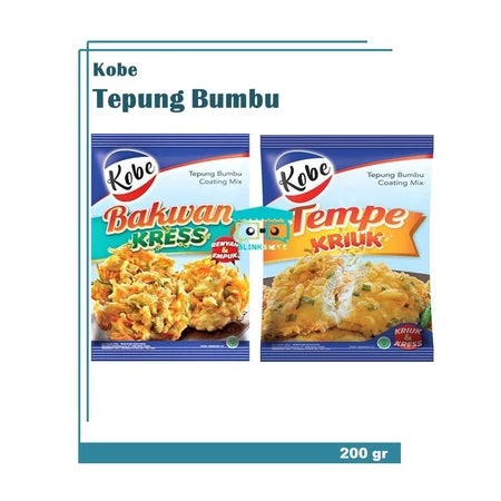 Kobe Tepung Tempe Kriuk Bakwan Kress 200 gr Bumbu Masak Instan Renyah (SG)