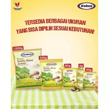 KOKEN Bumbu Kaldu Rasa Jamur Vegan Alami - Mushroom Bouillon (SG)