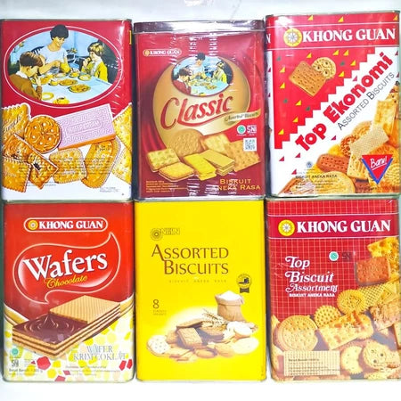 KHONG Guan Assorted Biscuits | Wafer Chocolate | TOP EKONOMI | CLASSIC RED Biscuits (SG)