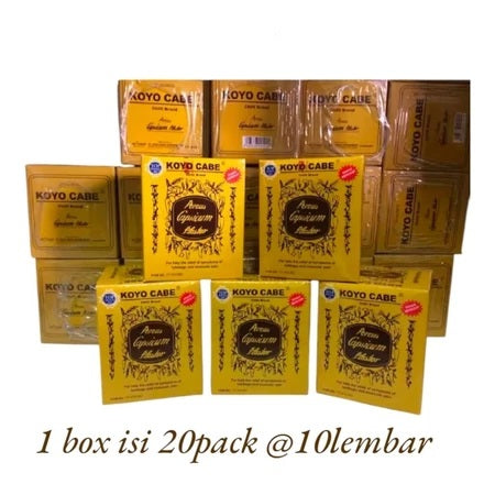 KOYO CABE BOX contain 20 pack X 10 lembar - Koyocabe Pereda Nyeri (SG)