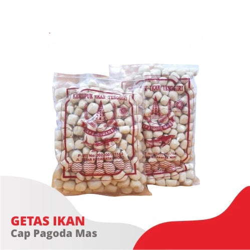 KERUPUK IKAN TENGIRI Cap 288 Fish Crackers OR Cap Ayam Jago OR Cap Pagoda Mas (SG)