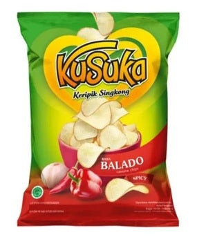 Kusuka Keripik Singkong Cassava Chips 60 Gr OR 180 Gr (SG)