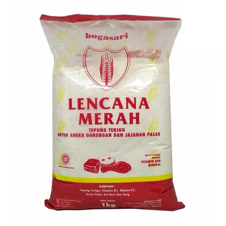 BOGASARI Tepung Terigu Segitiga Biru, Kunci Biru, Cakra Kembar 1 KG (SG)