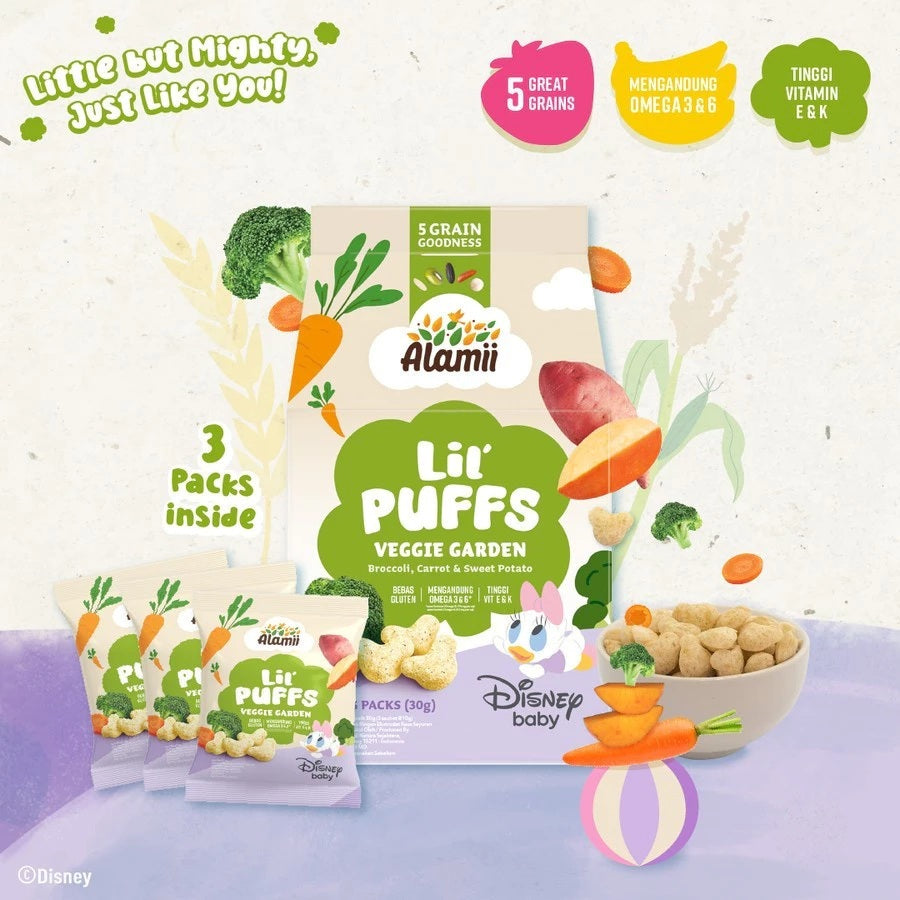 Healthy Snacks Alamii for kids | Alami Puffs | No MSG | No Colouring | No Preservatives (SG)