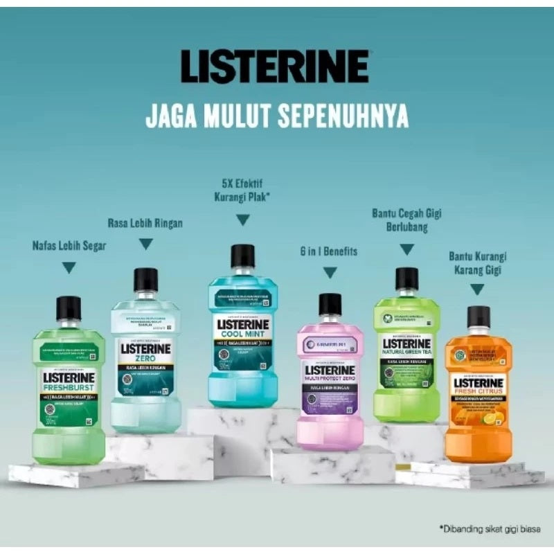 LISTERINE Antiseptic Mouthwash 100ML / 250ML / 500ML / 1 Liter (SG)