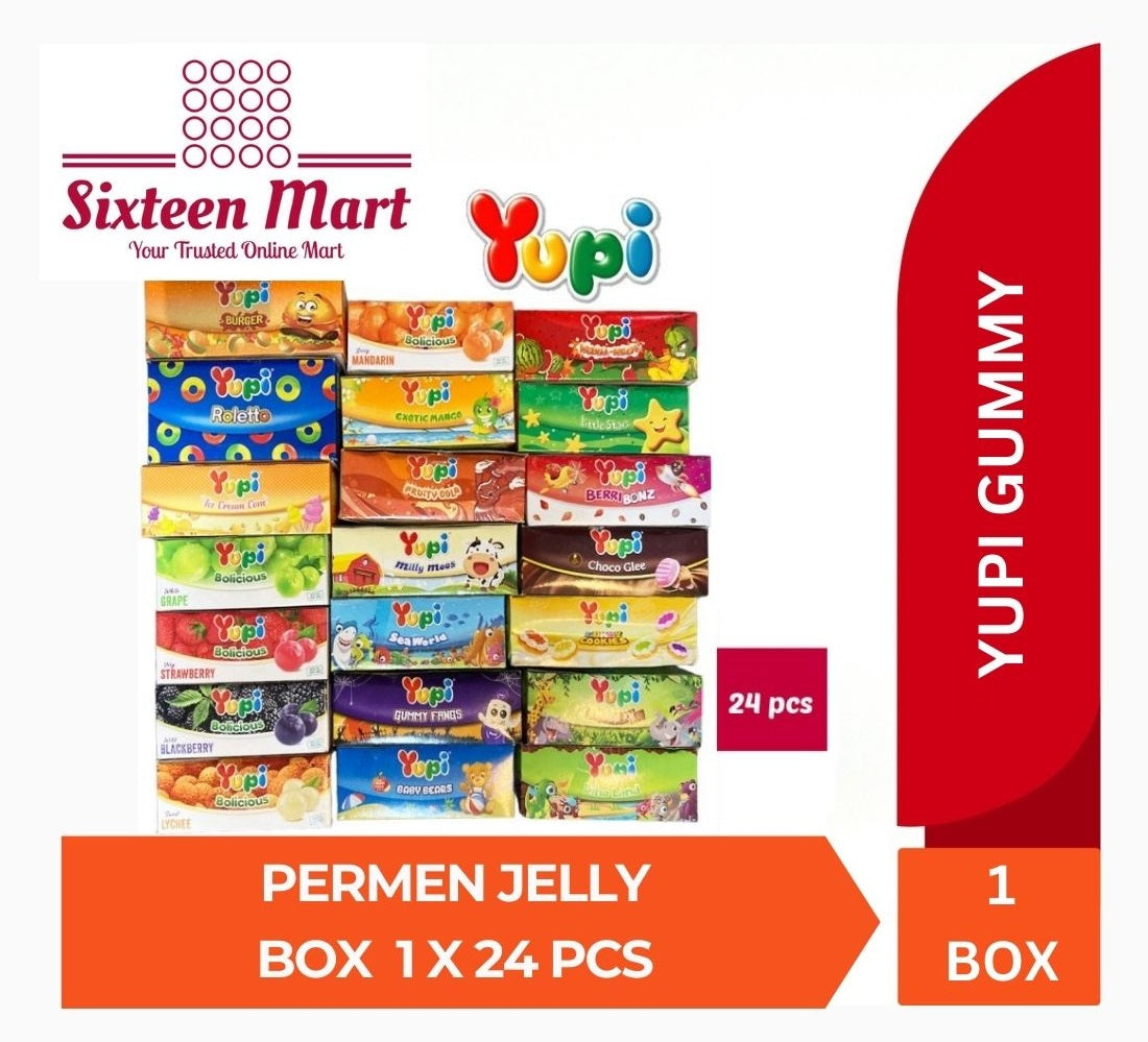 YUPI Yuppi Gummy Candy Jelly Permen Bundle per Box All Best Flavour (SG)