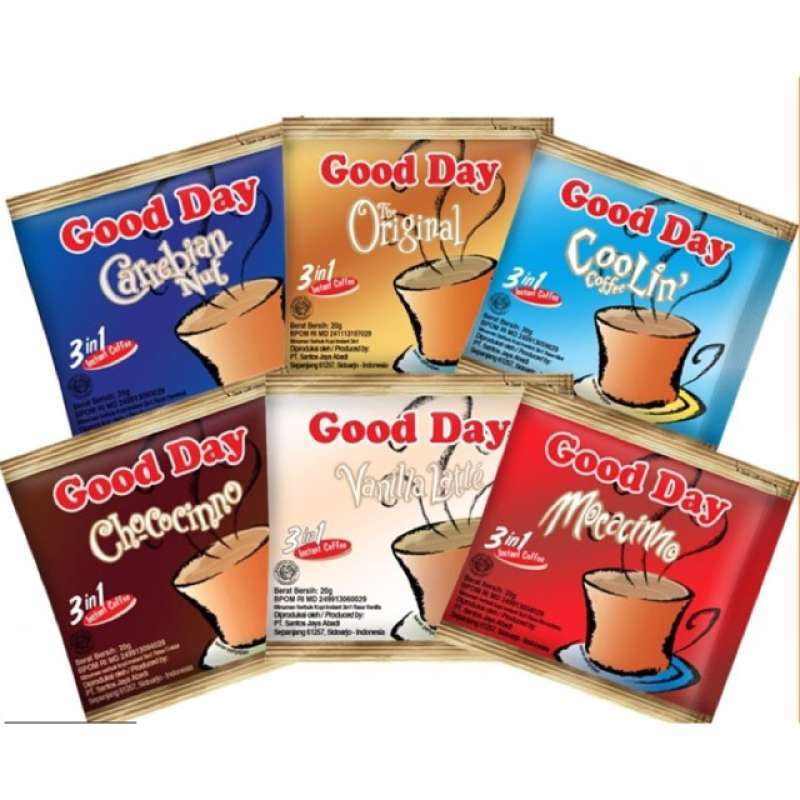GoodDay Assorted 3 In 1 Instant Coffee 20g x 10 sachets (SG)