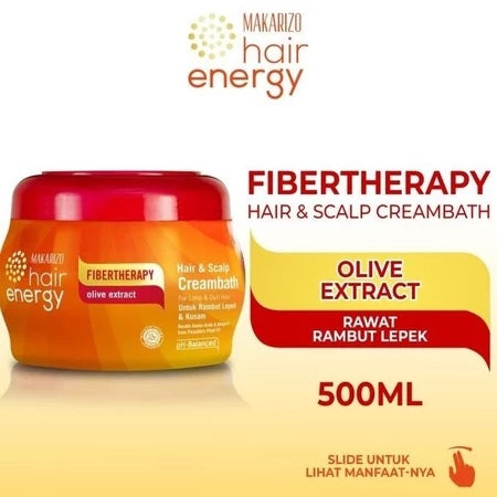 MAKARIZO Hair Energy Fibertherapy Hair & Scalp Creambath Complete All Varian (SG)