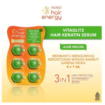 Makarizo Hair Energy VITAGLITZ Hair Keratin Serum BUNDLE per BOX (SG)