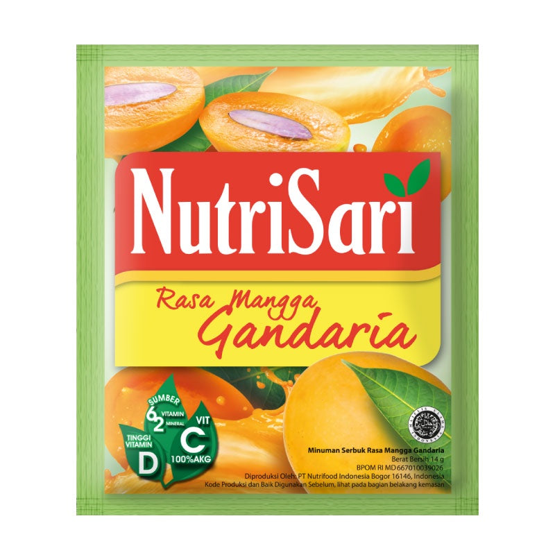 NutriSari Drink Sachet - Minuman Buah Vitamin C Vitamin D 10pcs AVAILABLE ALL VARIAN (SG)