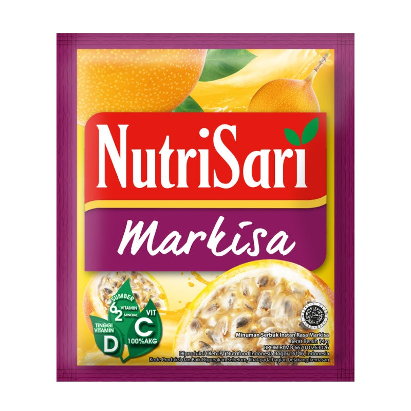 NutriSari Drink Sachet - Minuman Buah Vitamin C Vitamin D 10pcs AVAILABLE ALL VARIAN (SG)