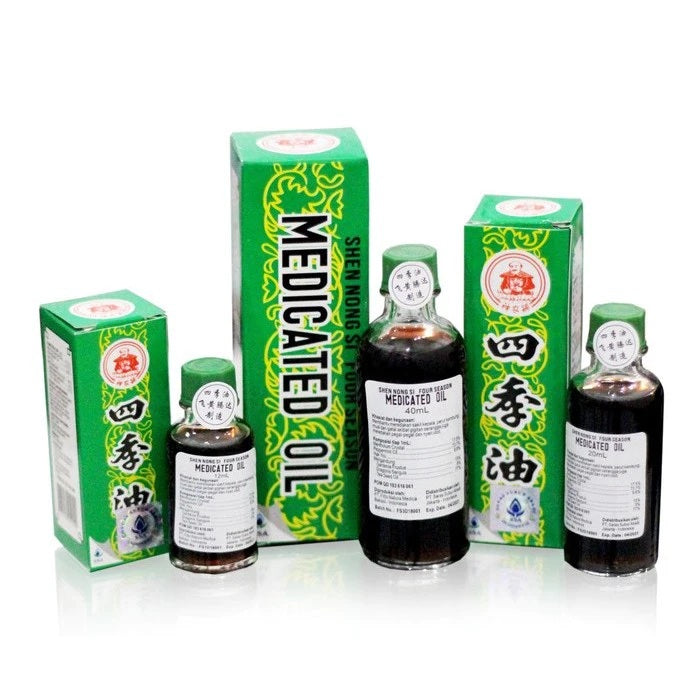 Four Season Medicated Oil Shen Nong Si Minyak Gosok (SG)