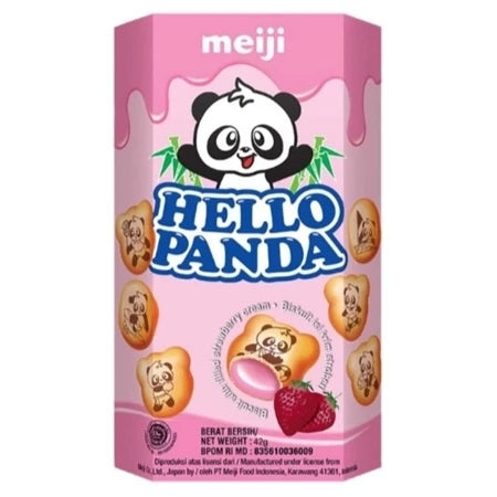 Meiji Hello Panda Cream Filled Biscuits Cookies (SG)