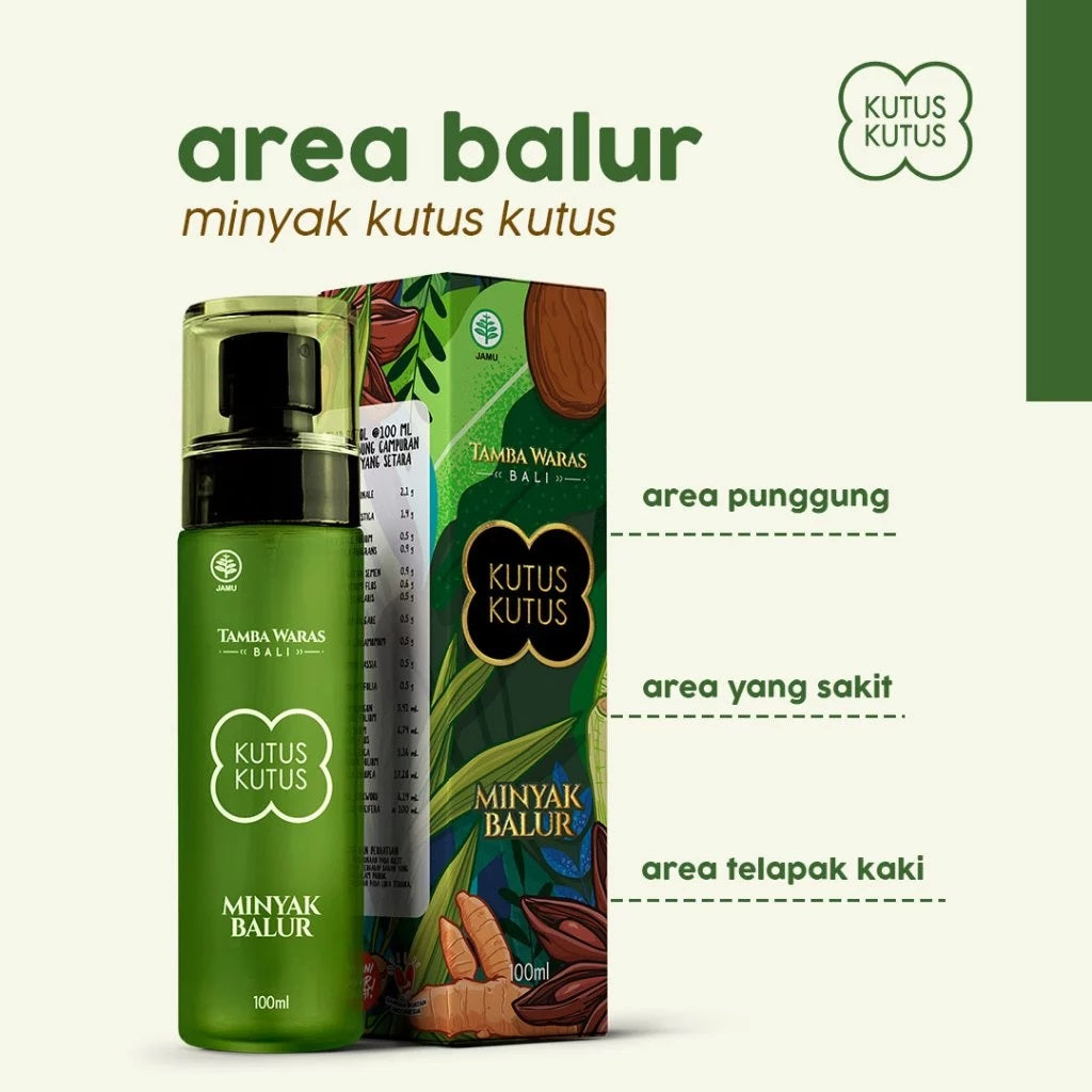 Minyak Kutus Kutus Balur Herbal Organik 100 ML (SG)