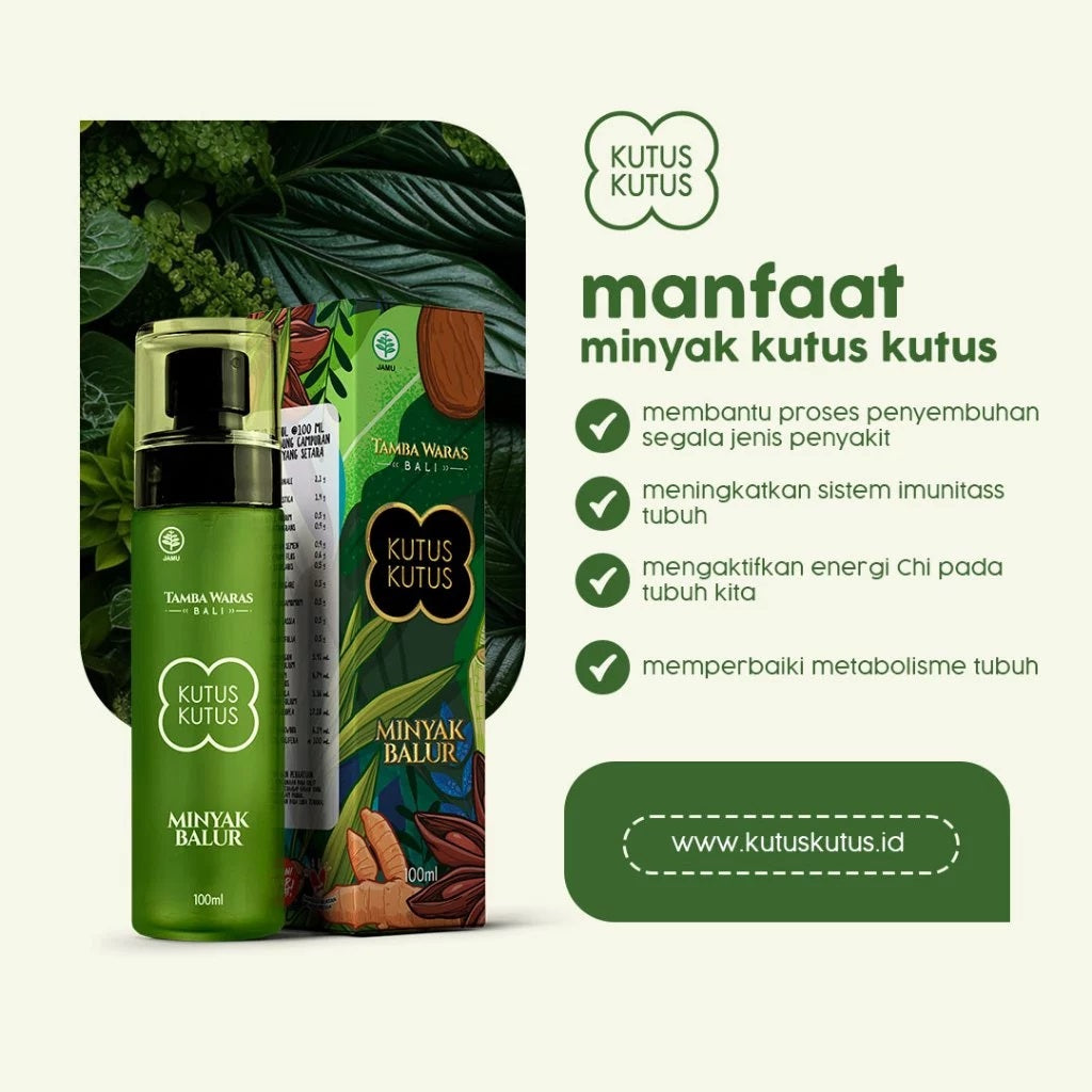 Minyak Kutus Kutus Balur Herbal Organik 100 ML (SG)