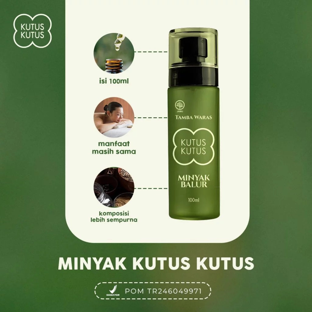 Minyak Kutus Kutus Balur Herbal Organik 100 ML (SG)