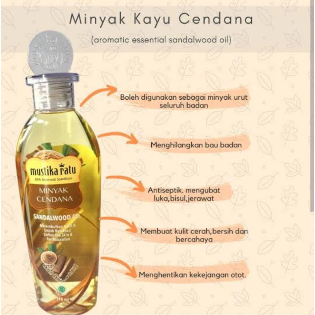 MUSTIKA RATU Minyak Zaitun 175ml & Minyak Cendana 175ml (SG)