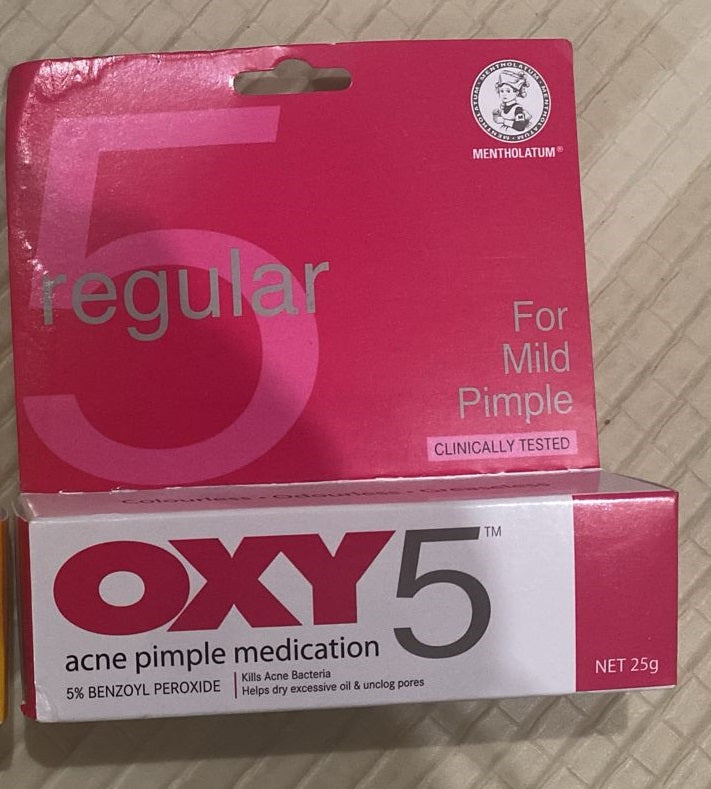 Acne Pimple Medication OXY 5 For Mid Pimple or OXY 10 For Stubborn Acne 10GR (SG)