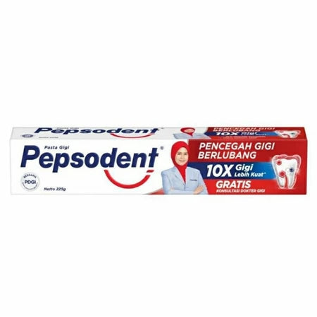 PEPSODENT PASTA GIGI 225G - Pencegah Gigi Berlubang (SG)
