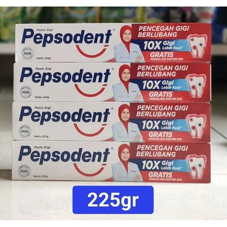 PEPSODENT PASTA GIGI 225G - Pencegah Gigi Berlubang (SG)