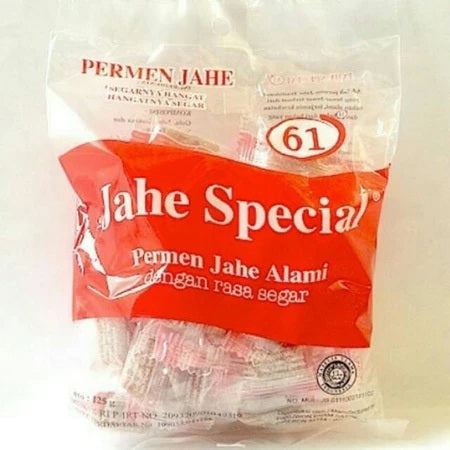 Permen Jahe Spesial / Permen Jahe Alami cap 61 netto 125gr (SG)