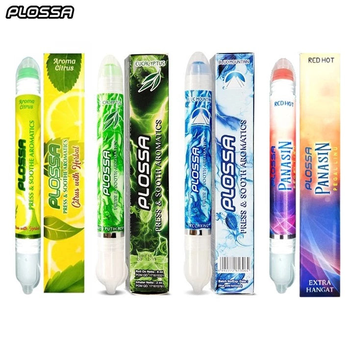 Plossa Minyak Angin Aromaterapi Inhaler 1 pack x 10ml OR 1 pack x 4ml (SG)