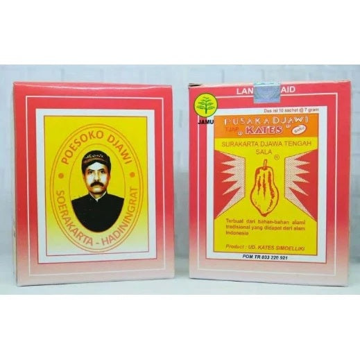 Jamu Lancar Haid Poesoko / Pusaka Djawi cap Kates isi 10 sachet (SG)