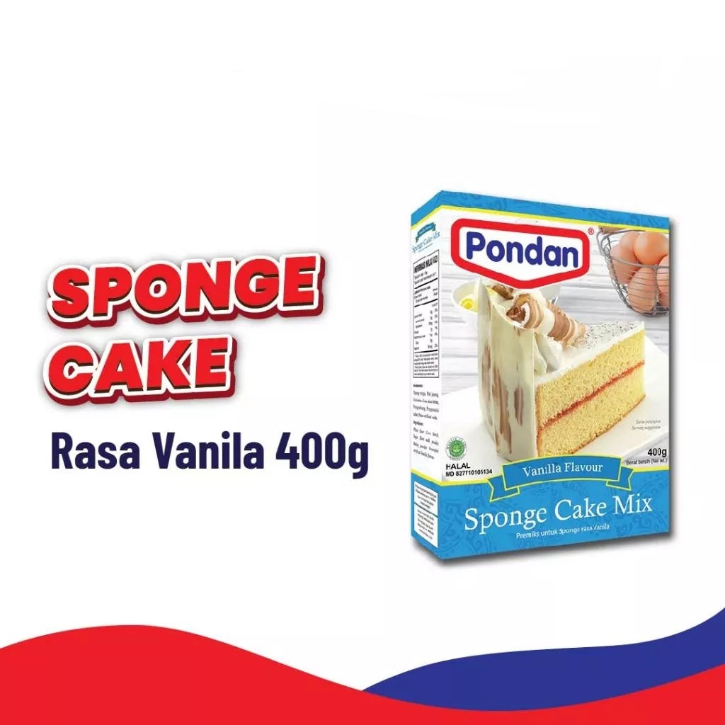 PONDAN Cake Premix Flour | Sponge Cake Brownies Black Forest Kukus Instan Premix (SG)