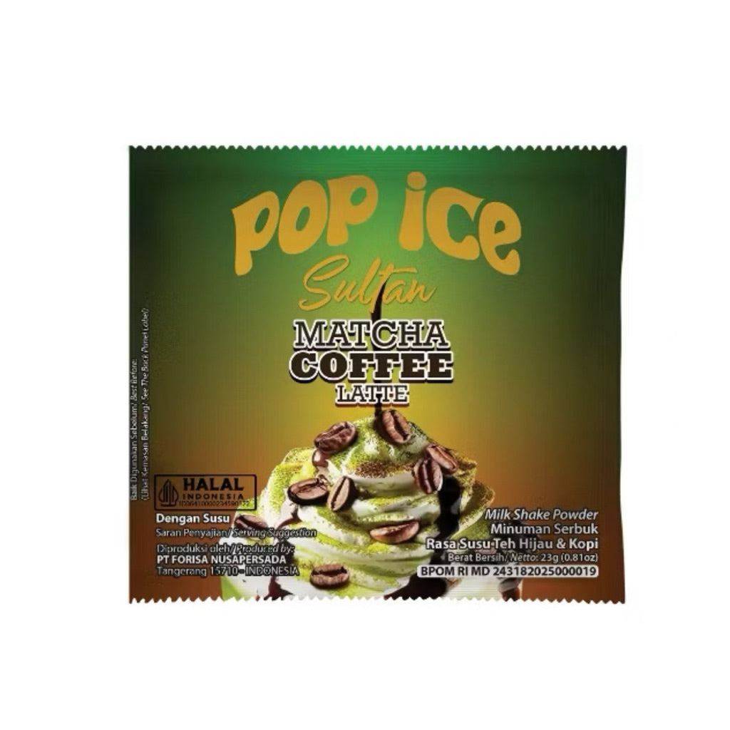 POP ICE Blended Milk Shake Powder 1 Renteng / 10pcs Best Varian Flavour (SG)