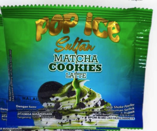 POP ICE Blended Milk Shake Powder 1 Renteng / 10pcs Best Varian Flavour (SG)