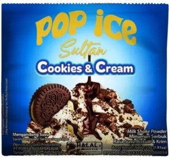 POP ICE Blended Milk Shake Powder 1 Renteng / 10pcs Best Varian Flavour (SG)