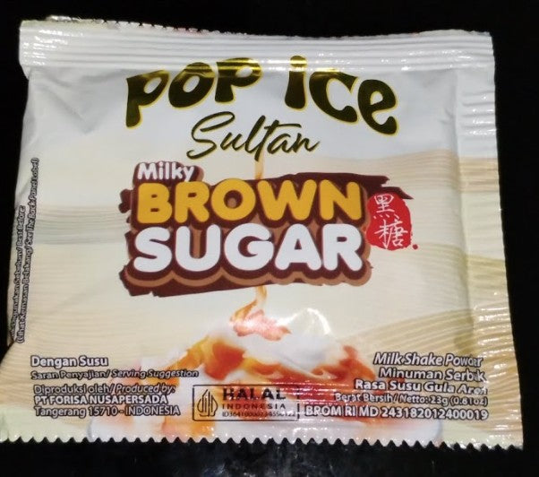 POP ICE Blended Milk Shake Powder 1 Renteng / 10pcs Best Varian Flavour (SG)